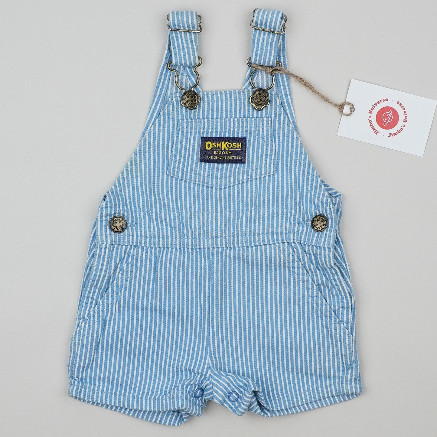 Vintage OshKosh Hickory Stripe Shortalls
