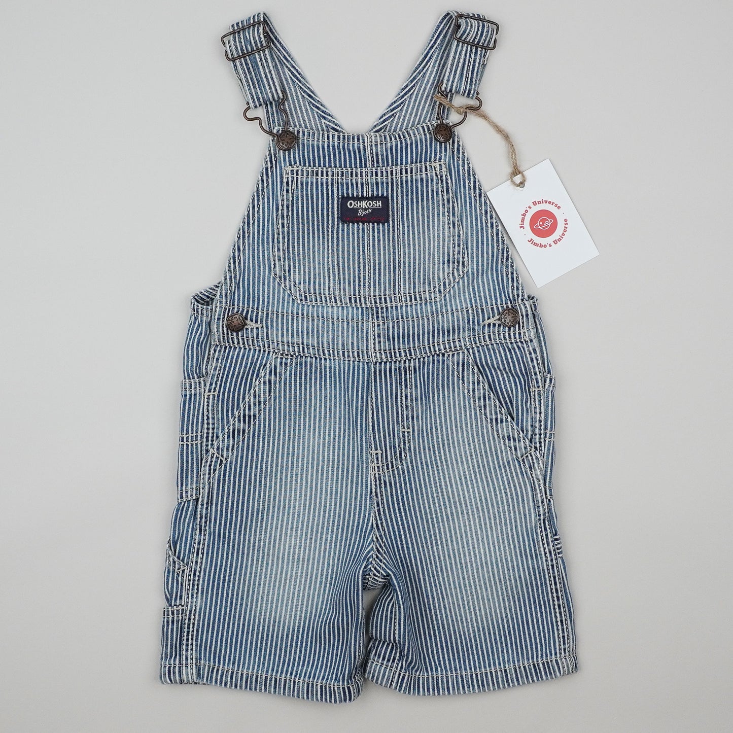OshKosh Hickory Stripe Shotalls