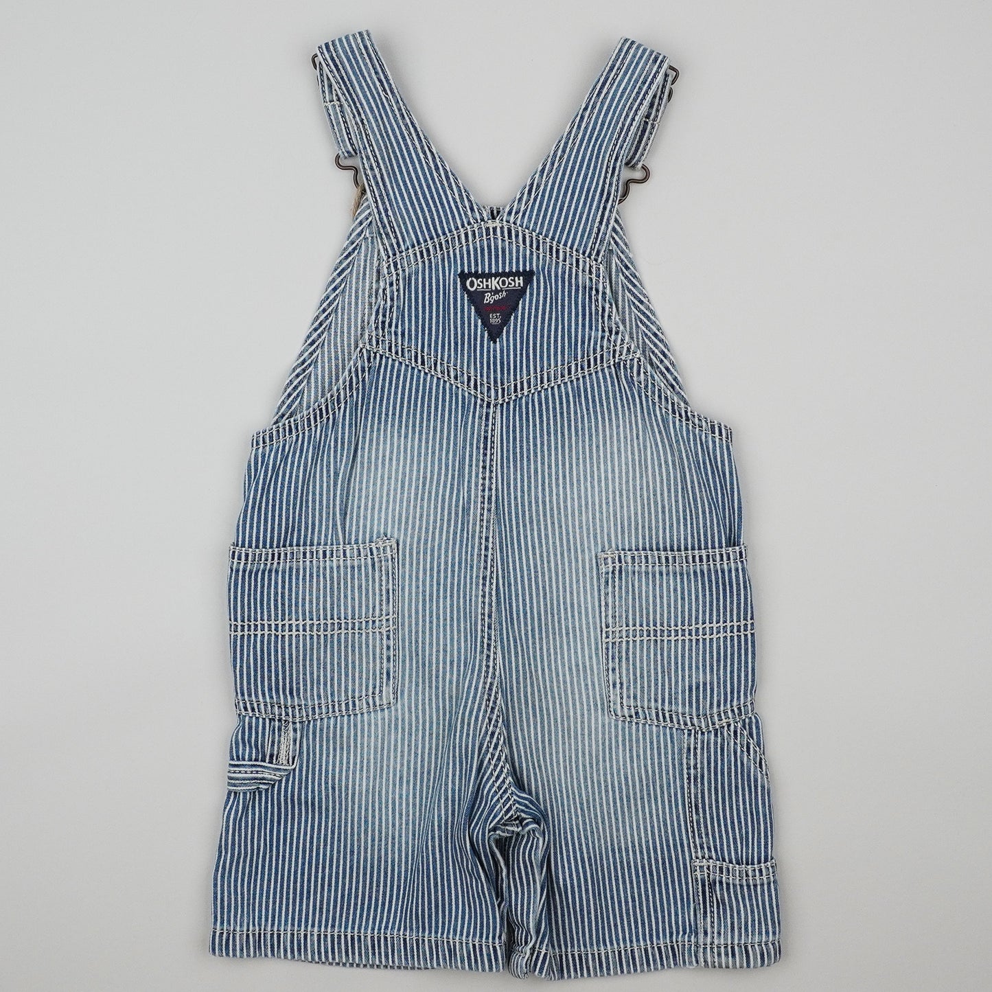 OshKosh Hickory Stripe Shotalls