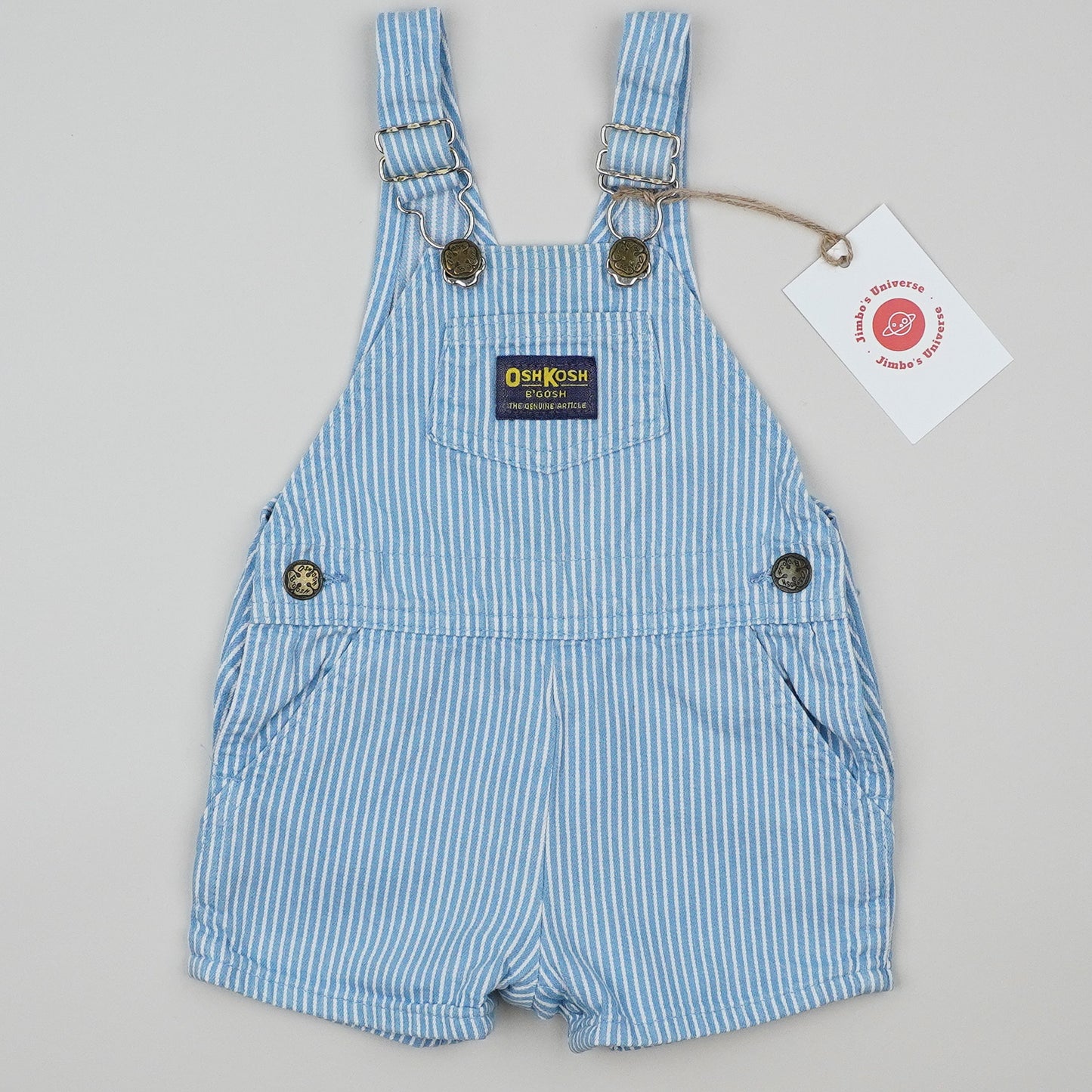Vintage OshKosh Hickory Stripe Shortalls