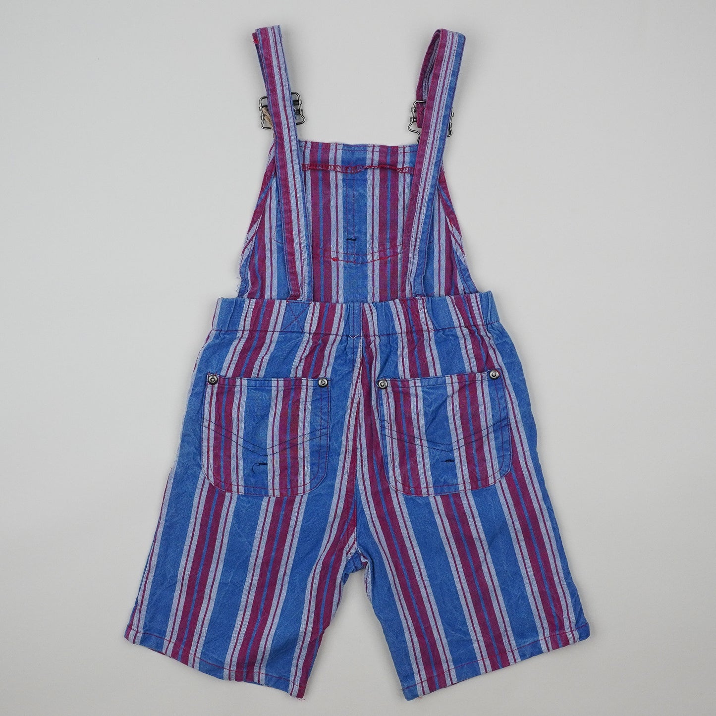 Vintage Striped Shortalls