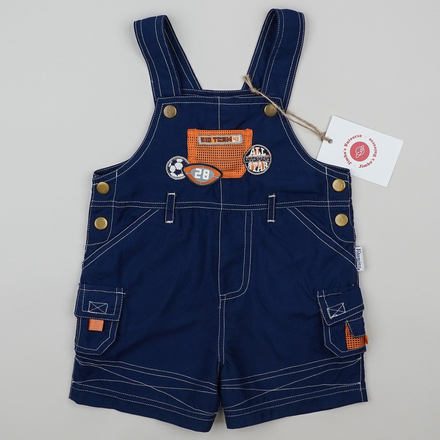 Vintage Cargo Football Shortalls