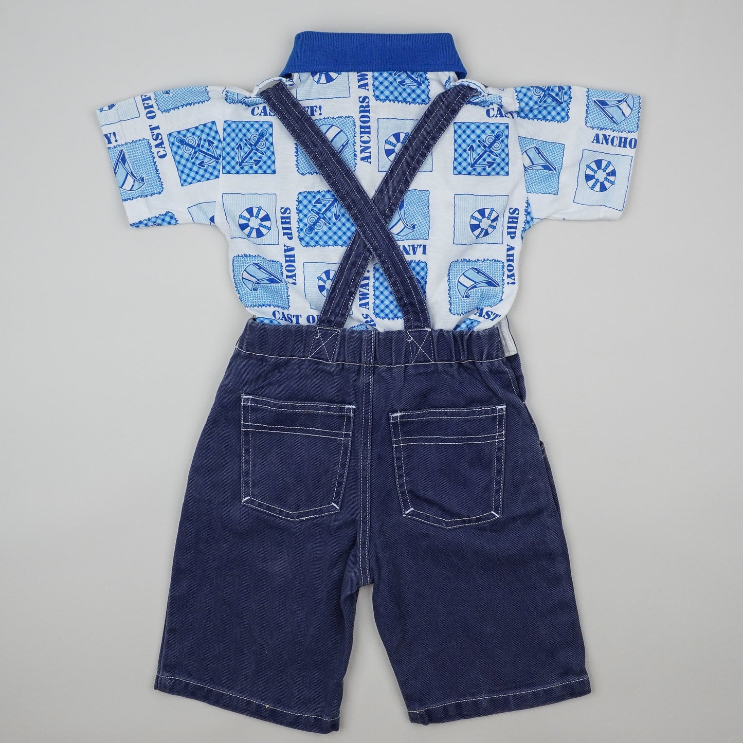 Vintage Shortalls with T-shirt Polo