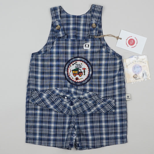 NWT Vintage Checkered Shortalls with Hat