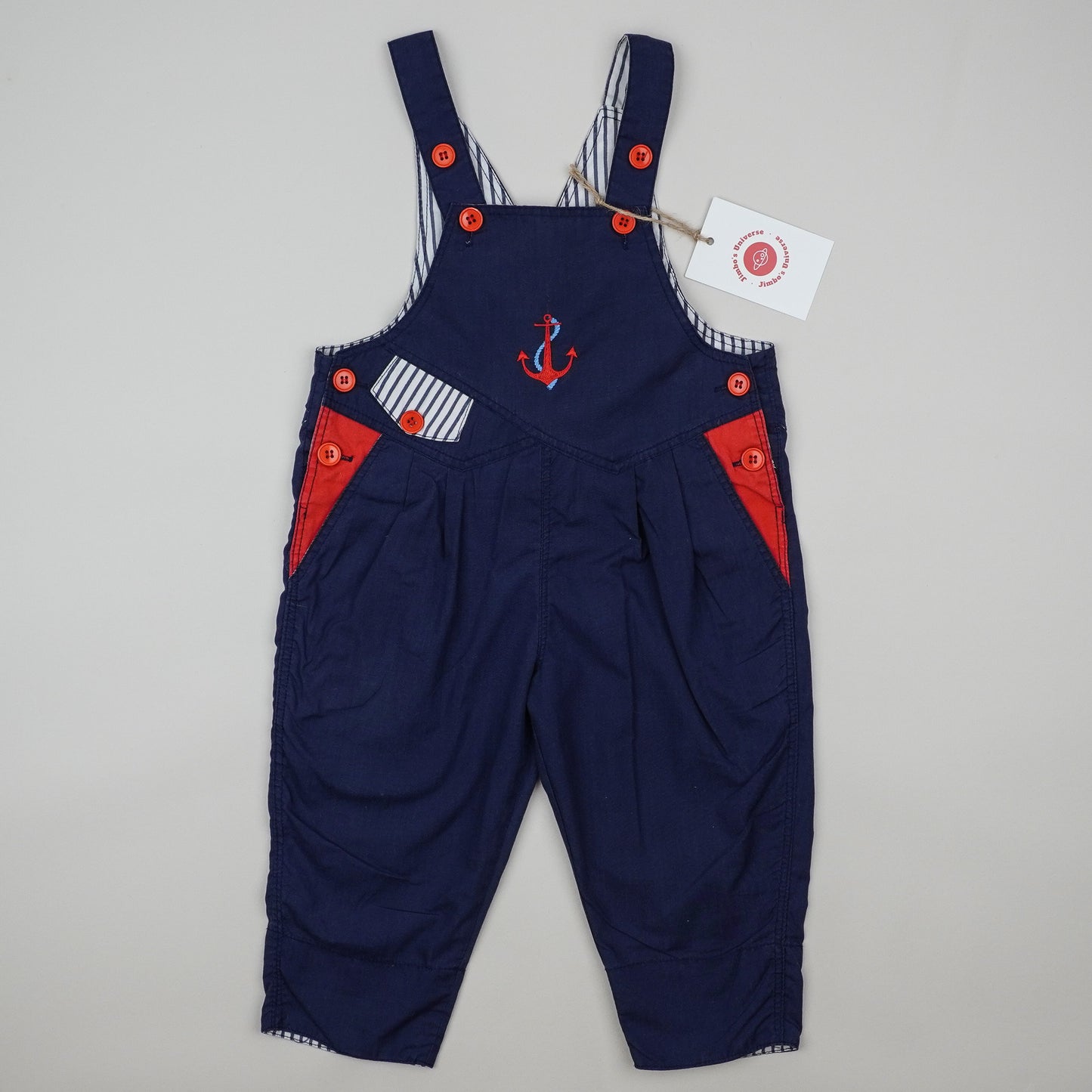 Vintage Overalls with Embroidery