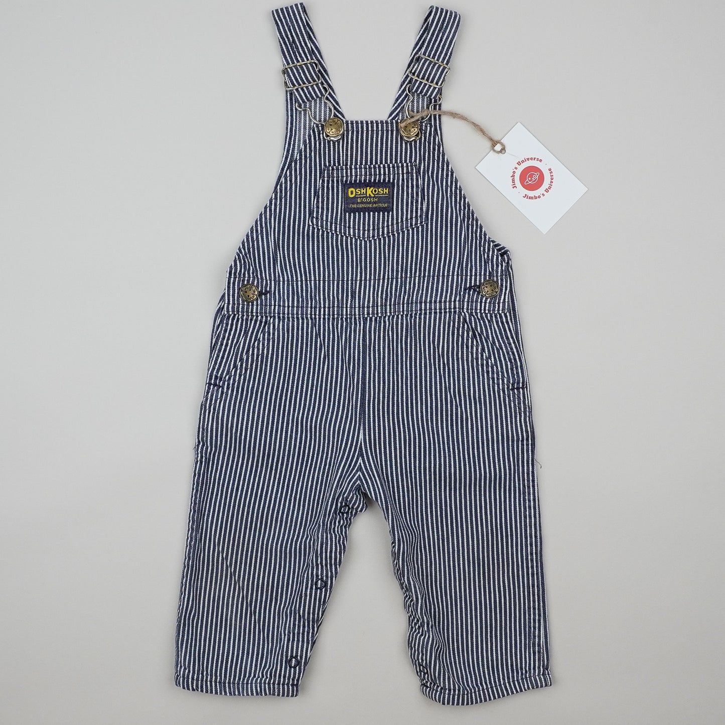 Vintage OshKosh Hickory Stripe Overalls