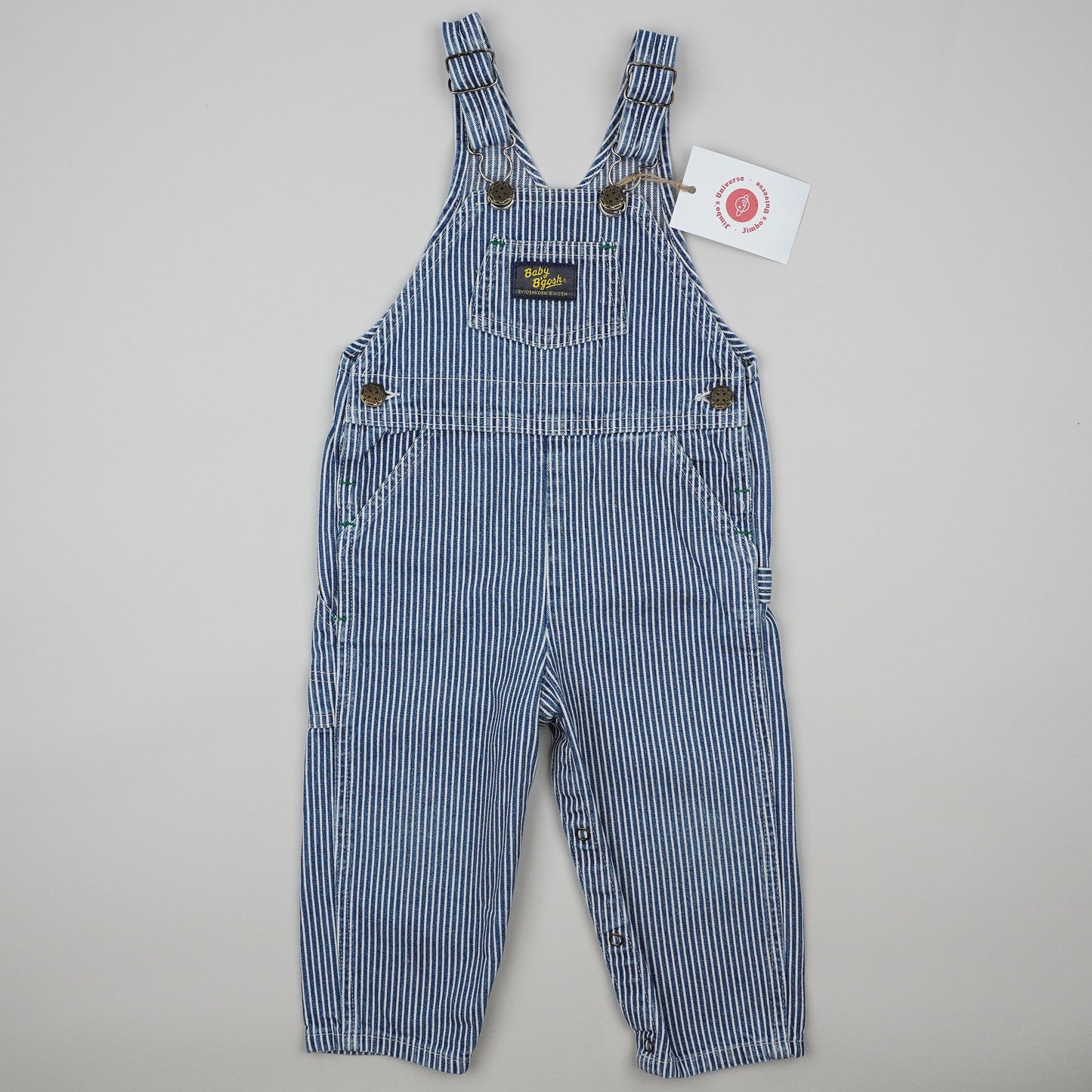 Vintage OshKosh Hickory Stripe Overalls