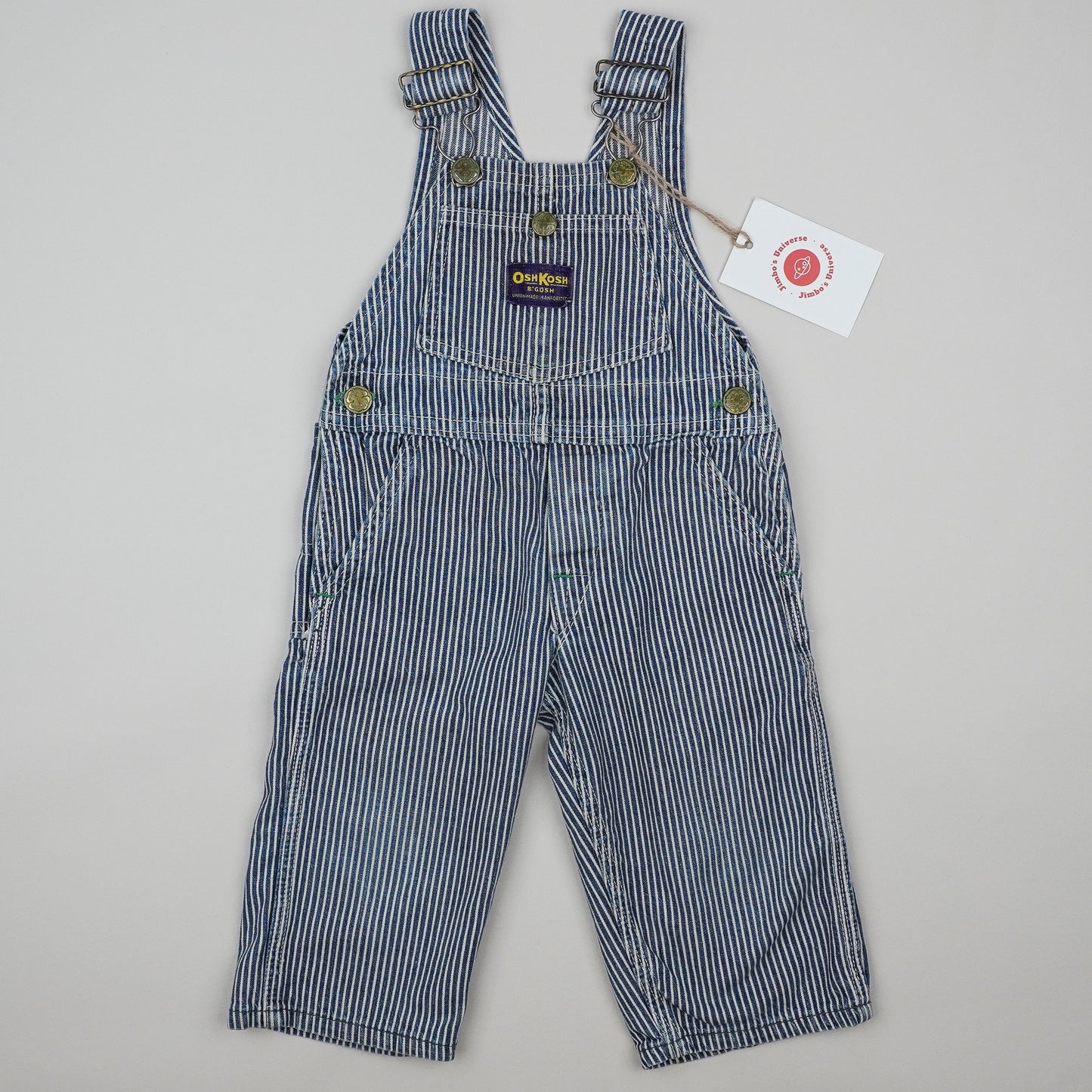 Vintage OshKosh Hickory Stripe Overalls