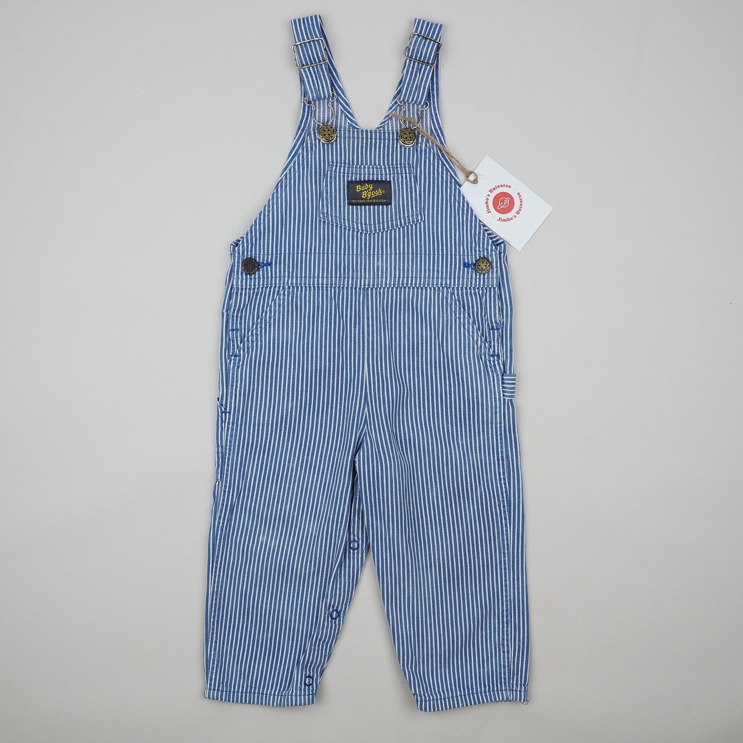 Vintage OshKosh Hickory Stripe Overalls