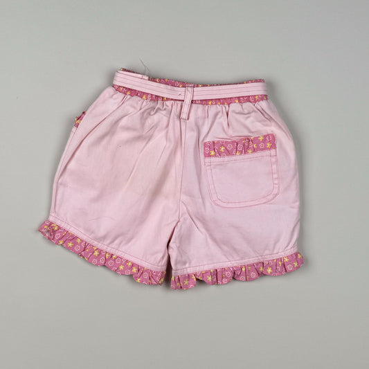 Short in pink and orange