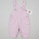 Vintage Pink OshKosh Hickory Stripe Shortalls