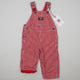 Red OshKosh Hickory Stripe Overalls