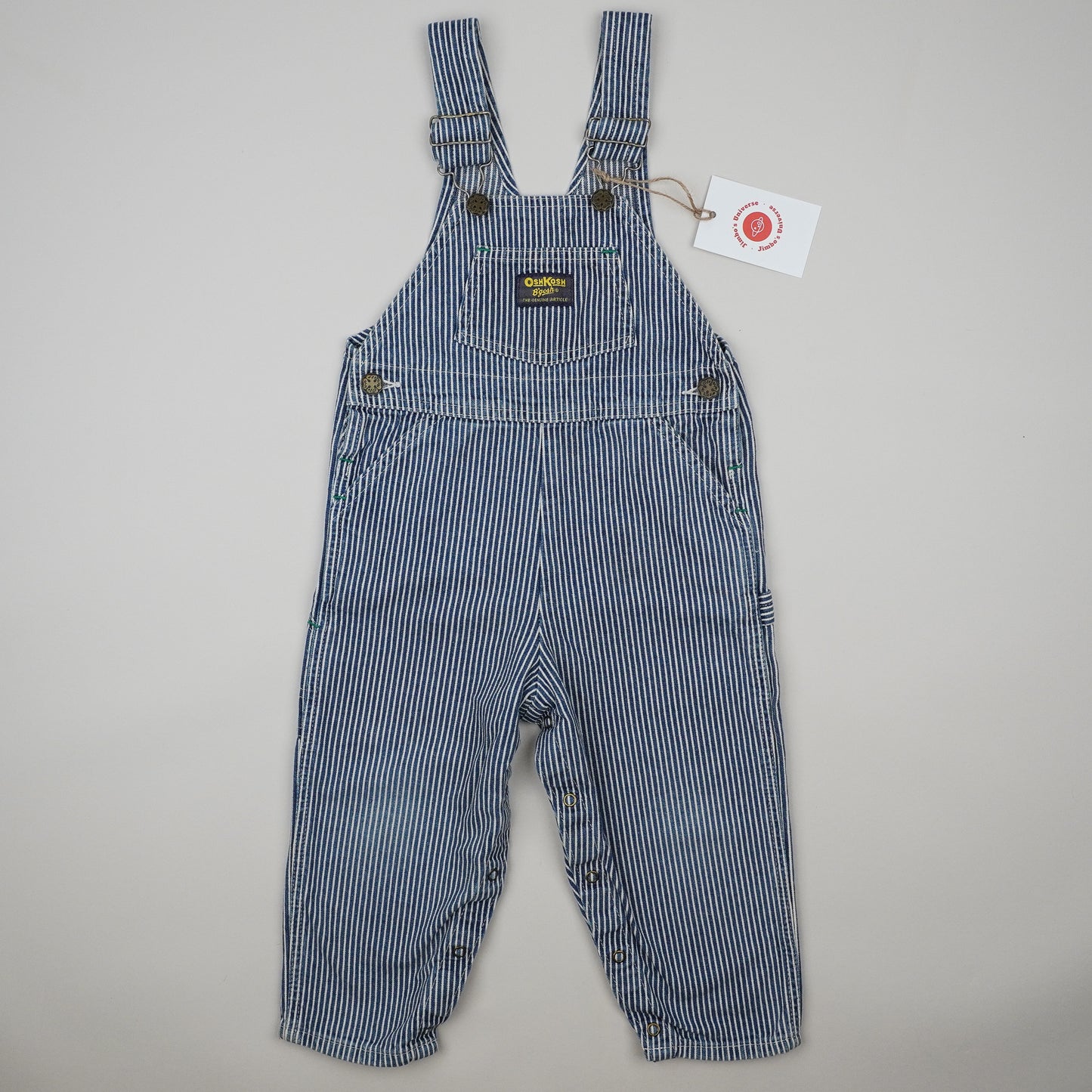 Vintage OshKosh Hickory Stripe Shortalls