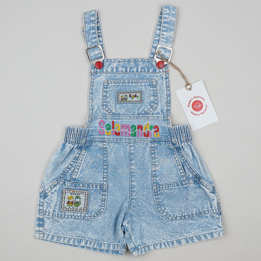 Vintage Shortalls with Embroidery and Patches