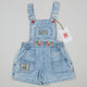 Vintage Shortalls with Embroidery and Patches
