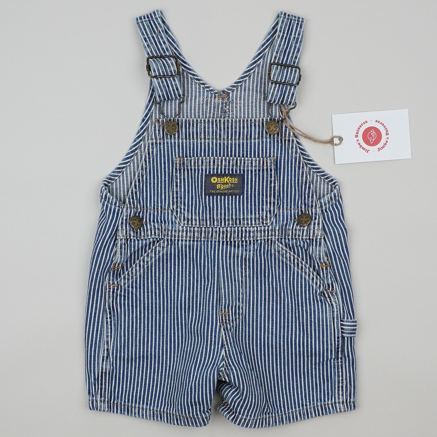 Vintage OshKosh Hickory Stripe Shortalls