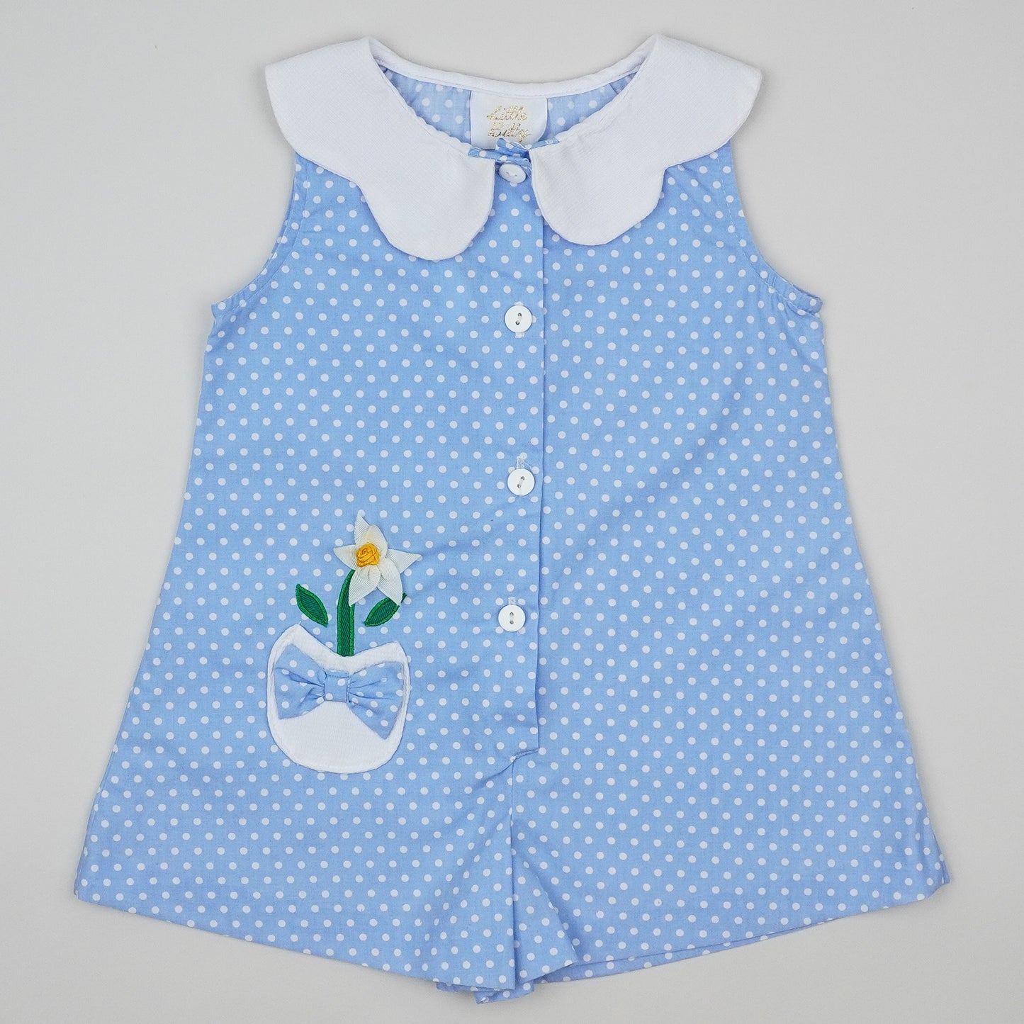 Vintage Romper with Dotts