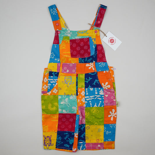 NWT Vintage Colorful Shortalls