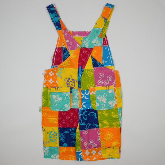 NWT Vintage Colorful Shortalls