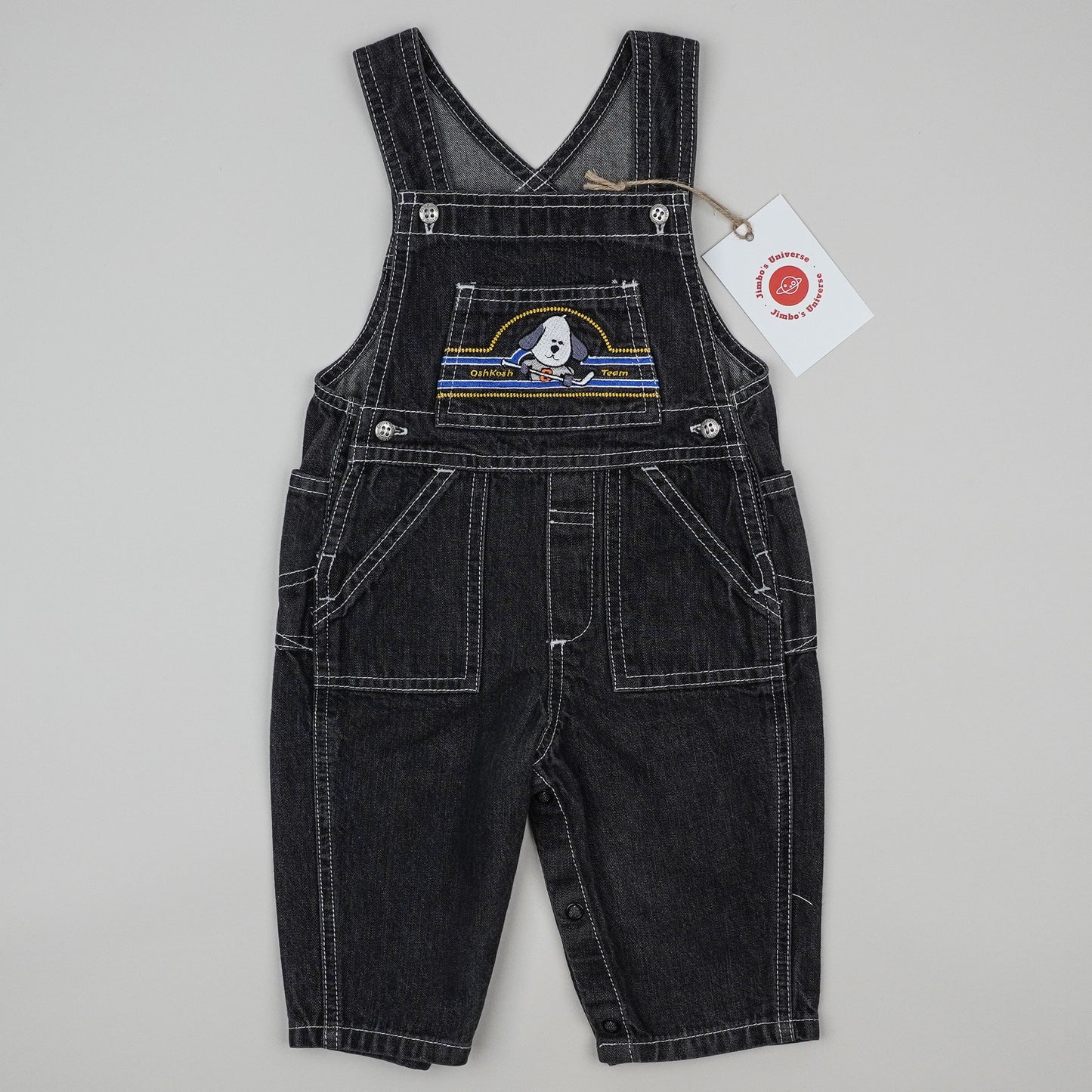 Vintage OshKosh Overalls with Embroidery