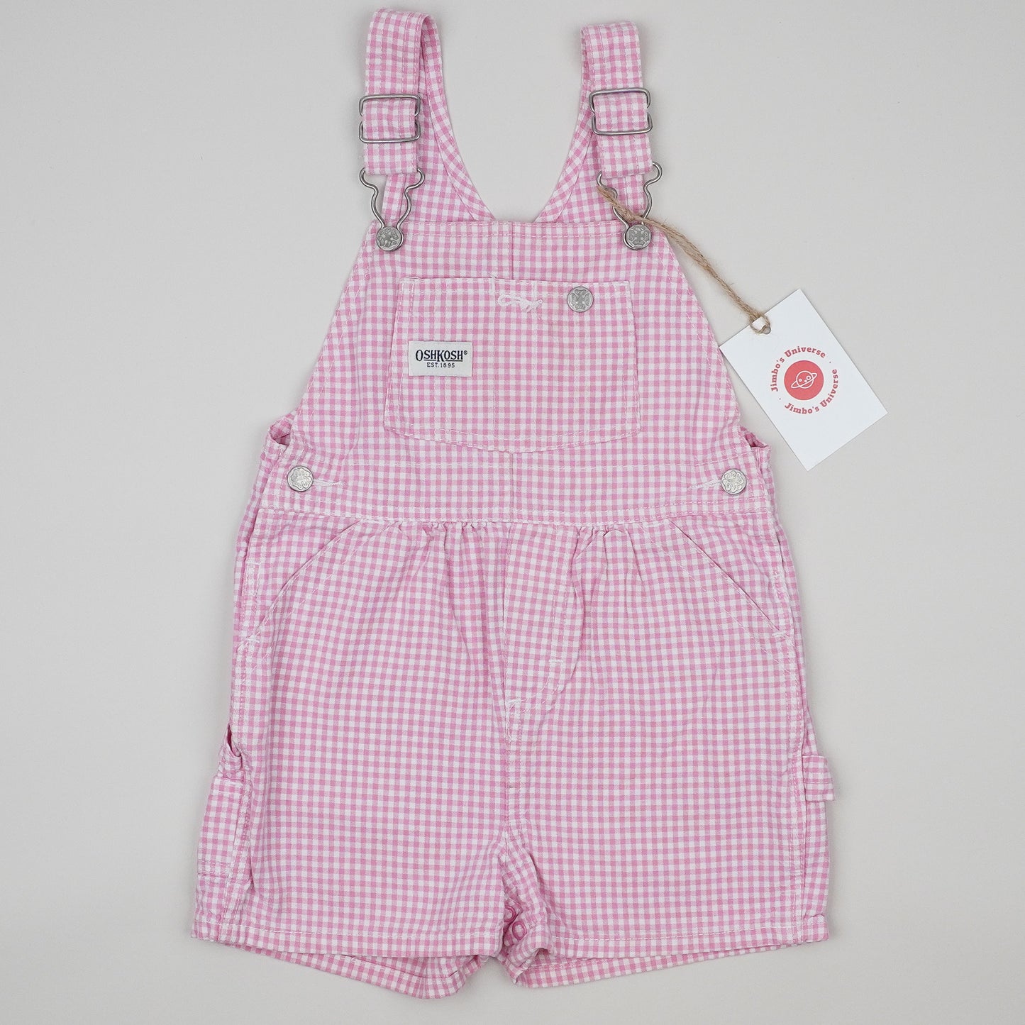 Vintage OshKosh Checkered Shortalls