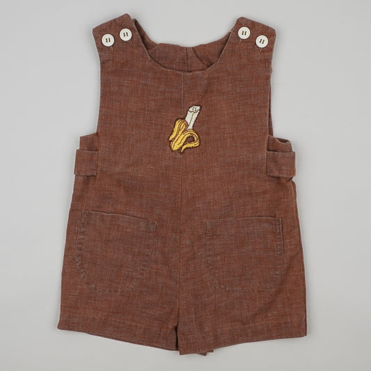 Vintage Shortalls with Embroidery