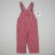Red Vintage OshKosh Hickory Stripe Overalls