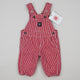 Red OshKosh Hickory Stripe Overalls