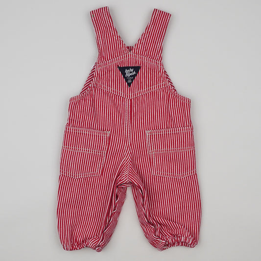 Red OshKosh Hickory Stripe Overalls