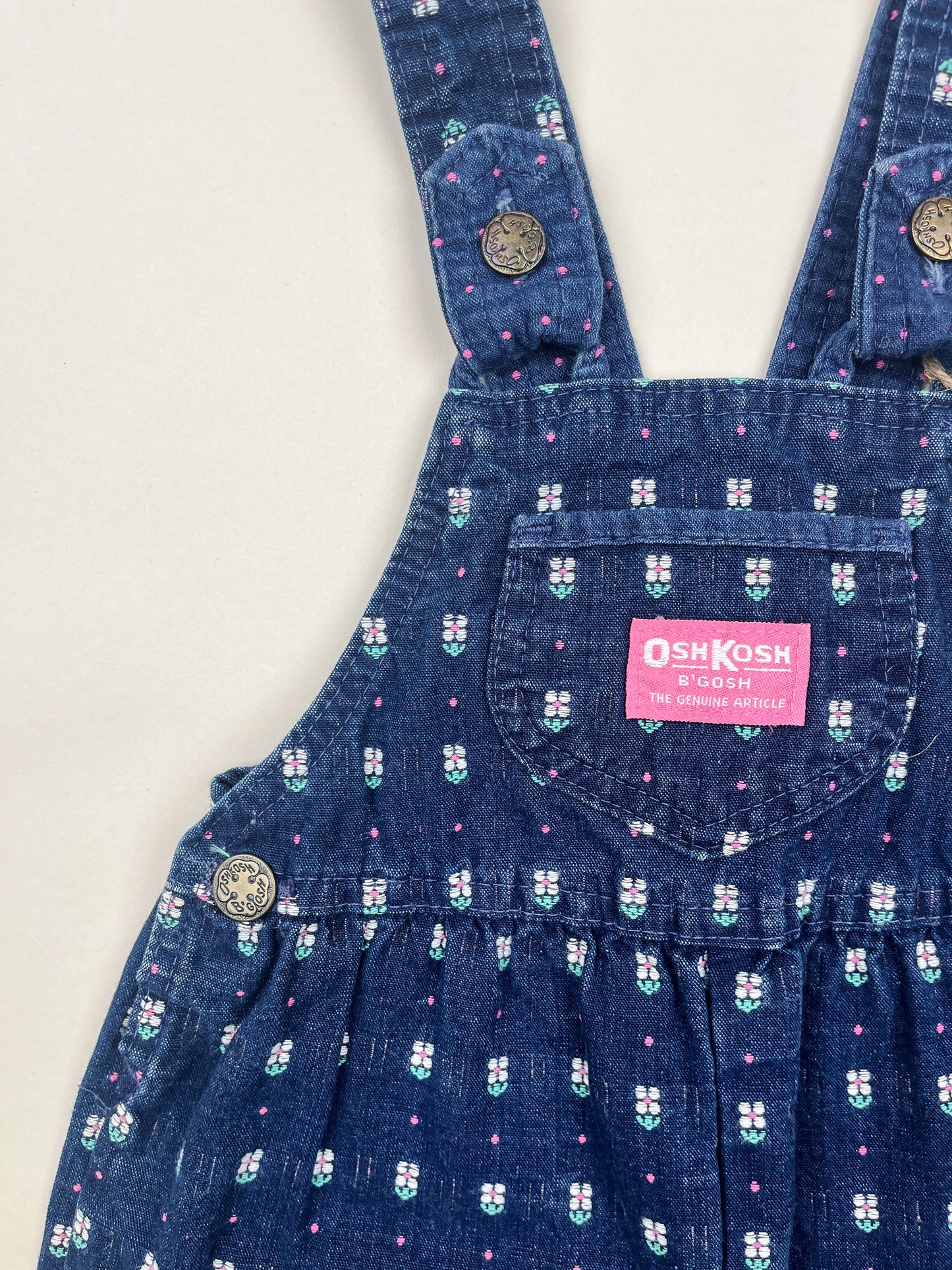 Vintage OshKosh Overalls with Embroidery
