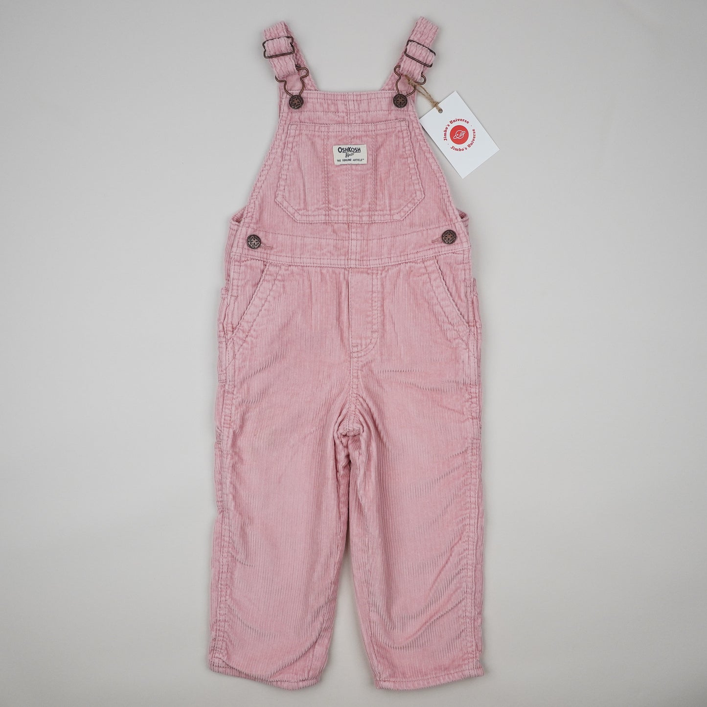 OshKosh Pink Corduroy Overalls