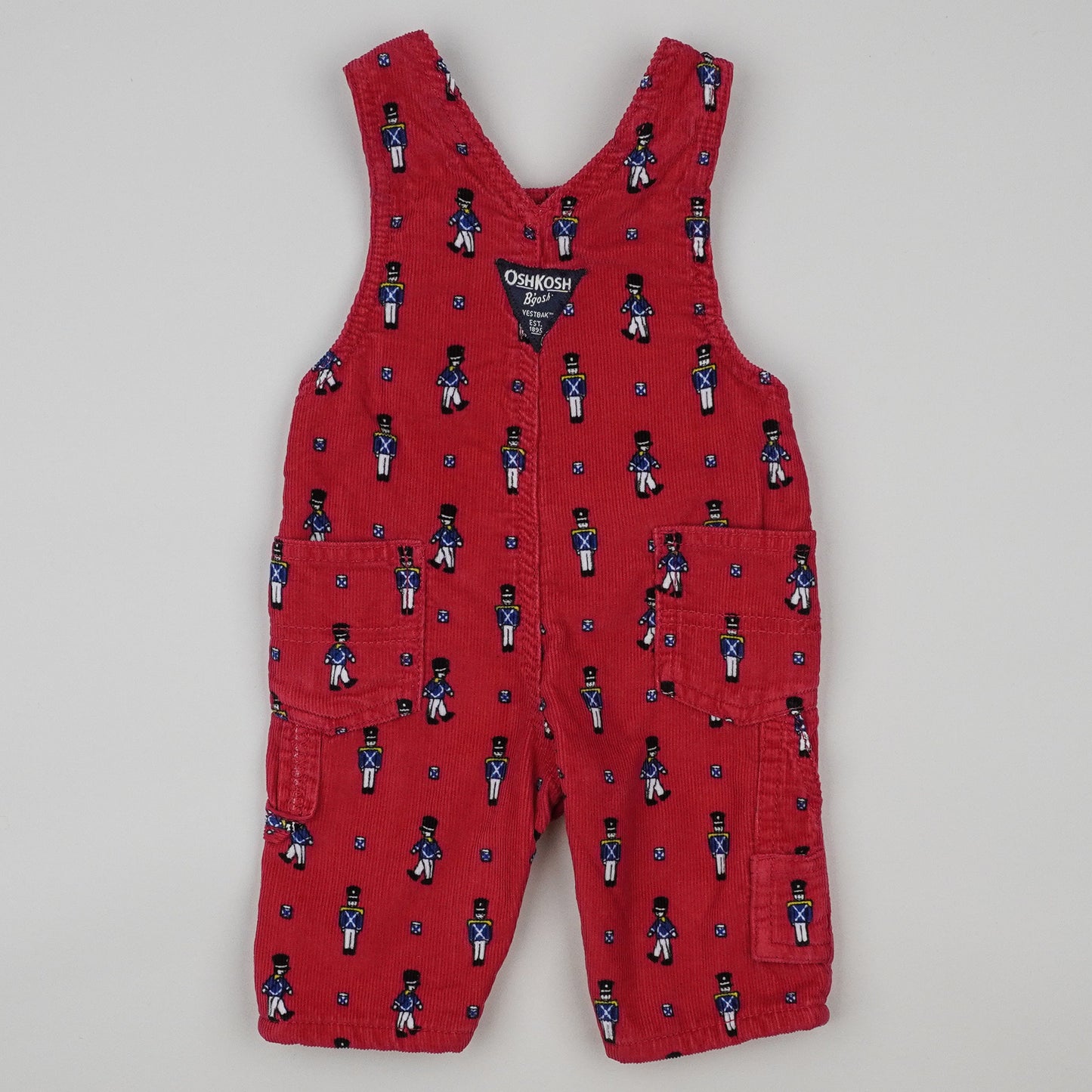 OshKosh Corduroy Overalls with Soldiers