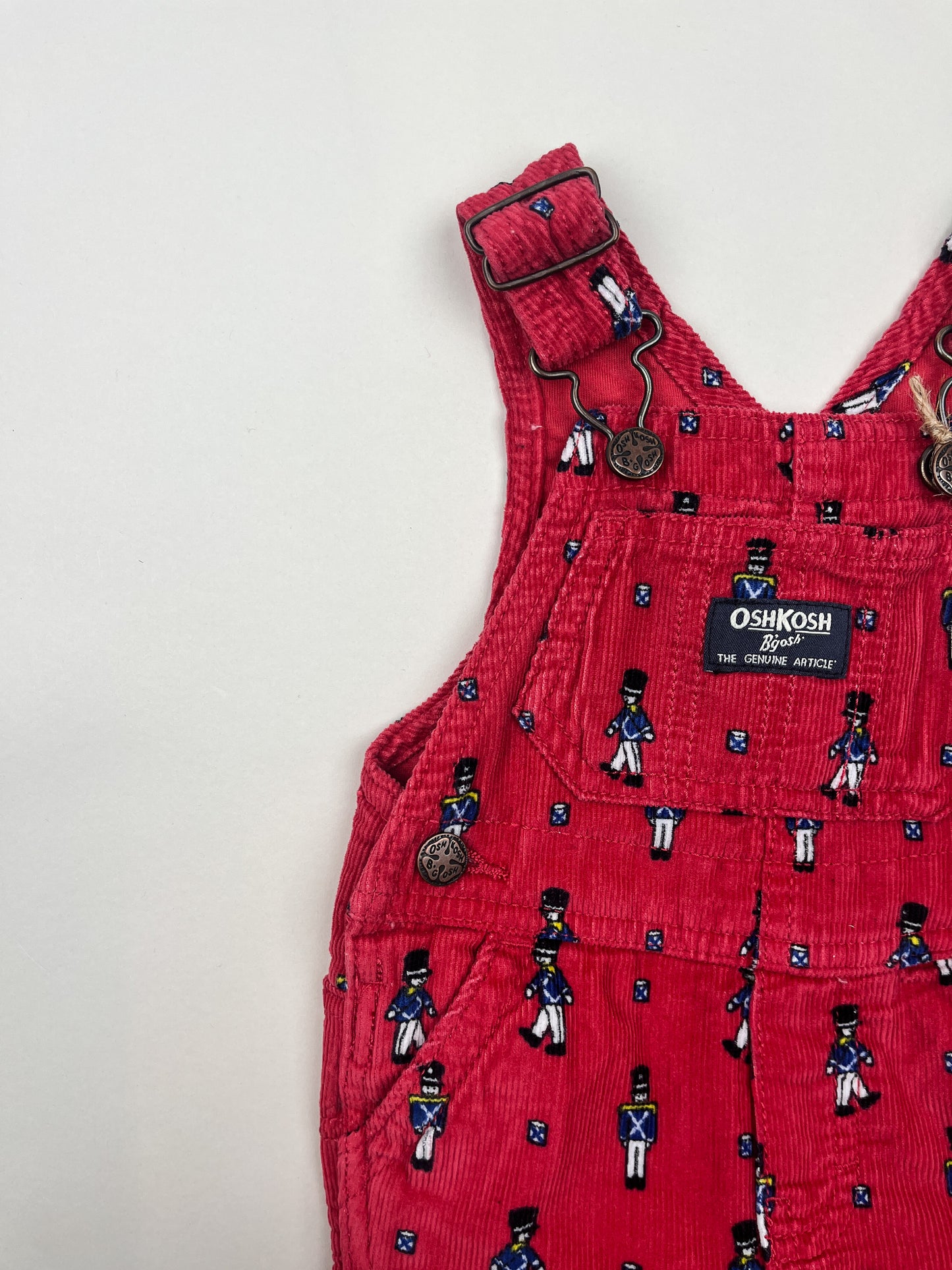 OshKosh Corduroy Overalls with Soldiers