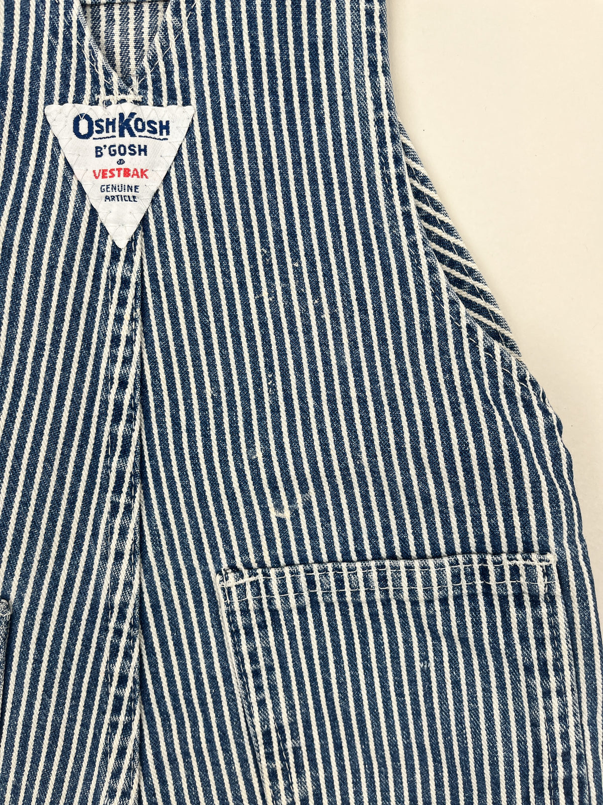 Vintage OshKosh Hickory Stripe Overalls