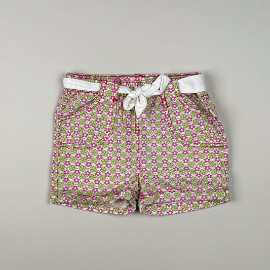 Short in pink, green and white