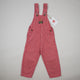 Red Vintage OshKosh Hickory Stripe Overalls