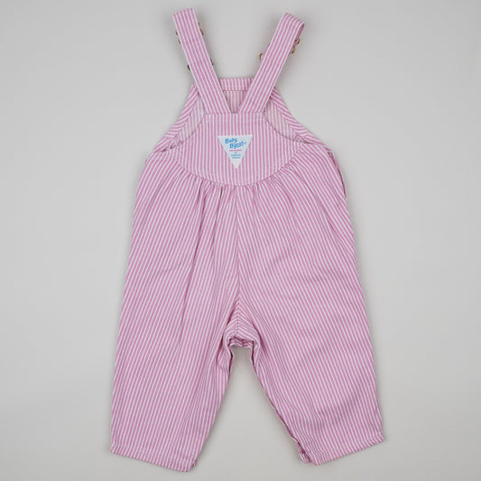 Pink Vintage OshKosh Hickory Stripe Overalls