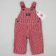 Red OshKosh Hickory Stripe Overalls