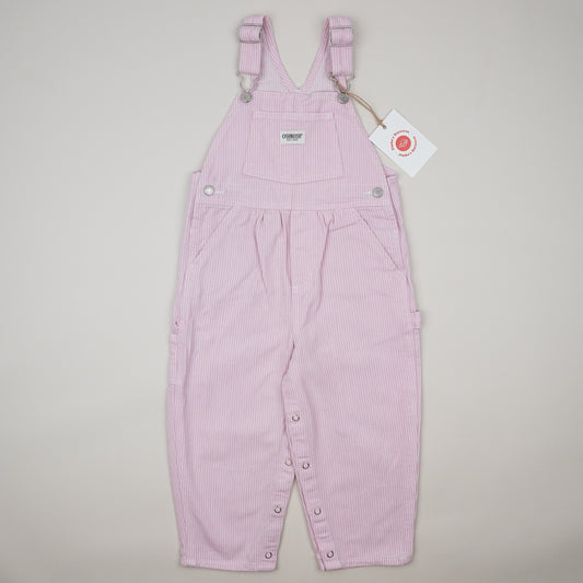 Pink Vintage OshKosh Hickory Stripe Overalls