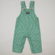 Green Vintage OshKosh Hickory Stripe Overalls