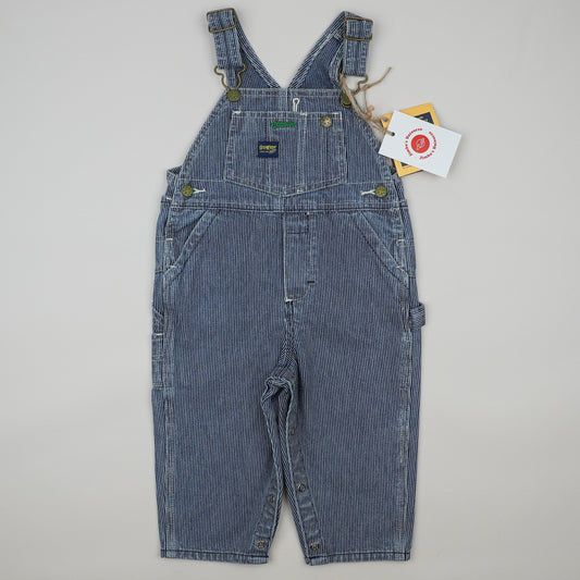 NWT Vintage OshKosh Hickory Stripe Overalls