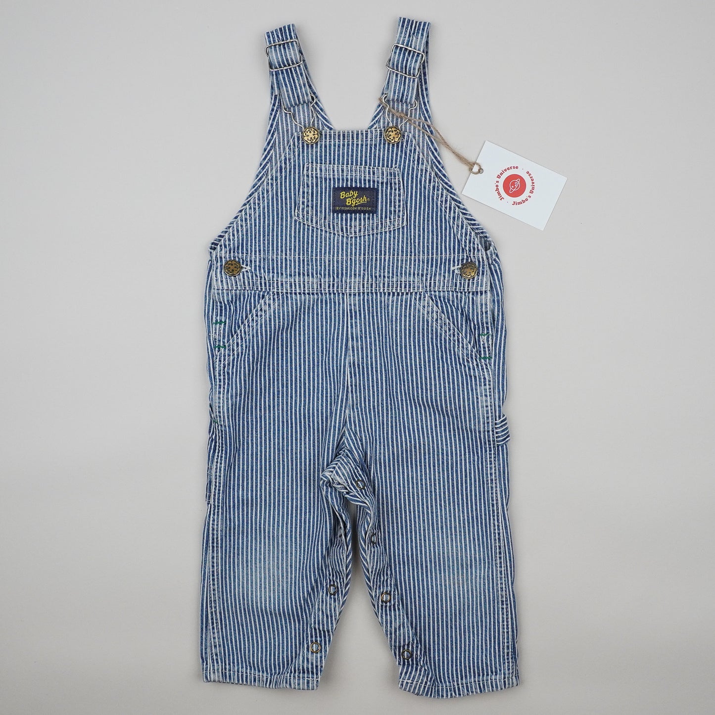 Vintage OshKosh Hickory Stripe Overalls