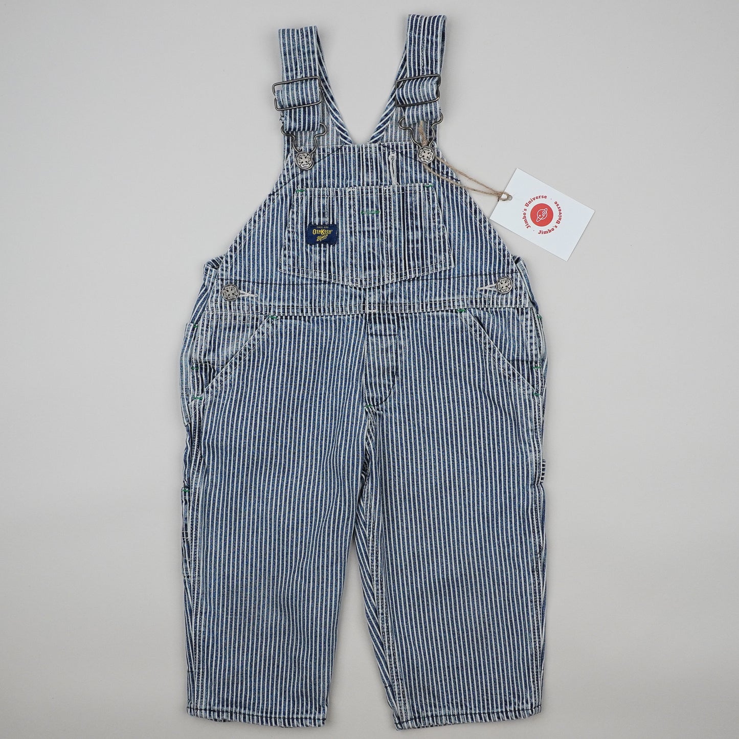 Vintage OshKosh Hickory Stripe Overalls