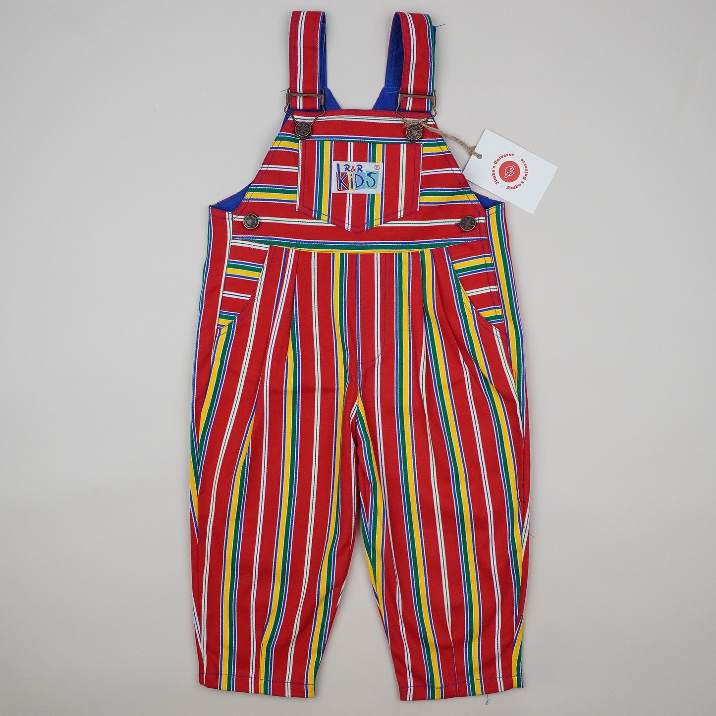 Vintage Striped Overalls