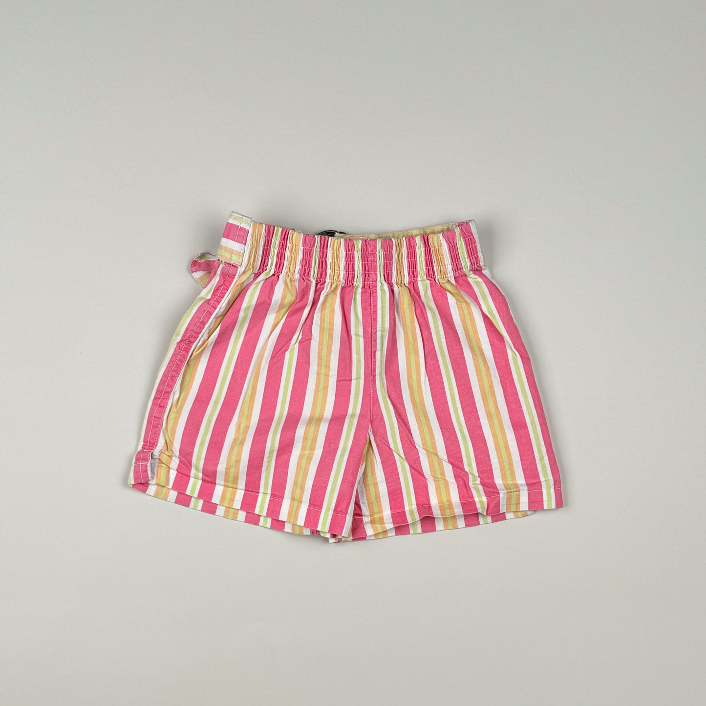 Short in pink, white, orange and yellow