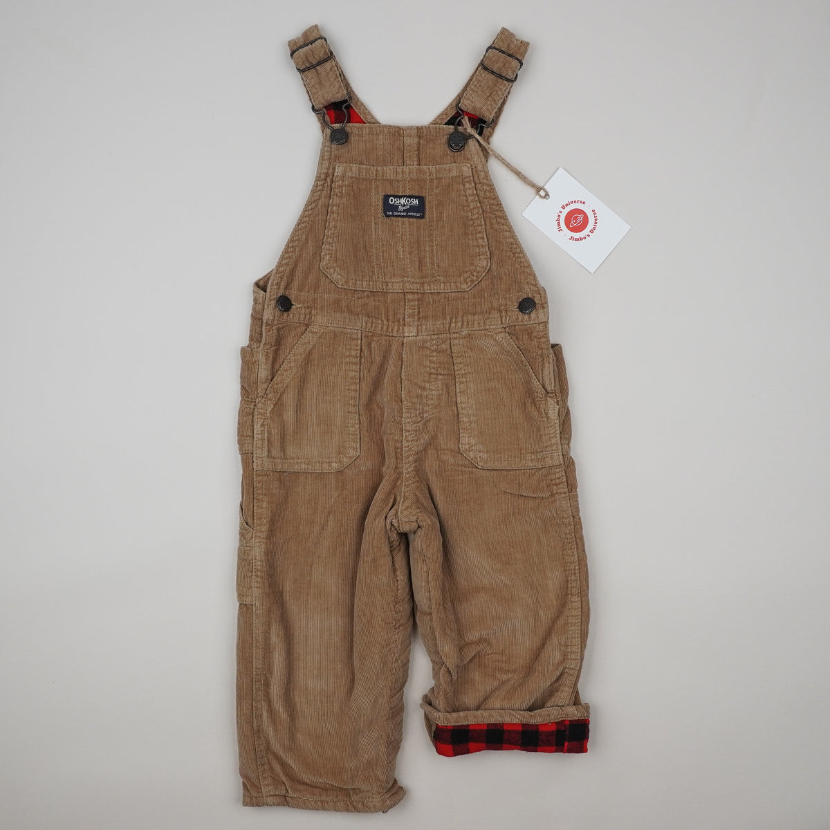 Lined OshKosh Corduroy Overalls