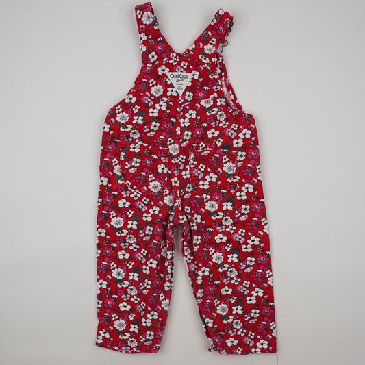 OshKosh Floral Corduroy Overalls