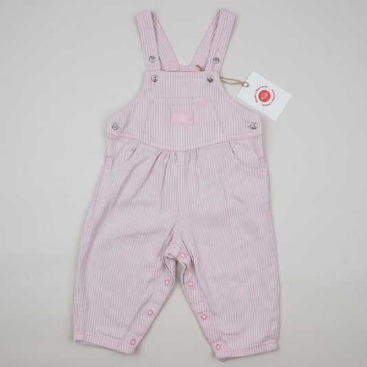 Pink Vintage OshKosh Hickory Stripe Overalls