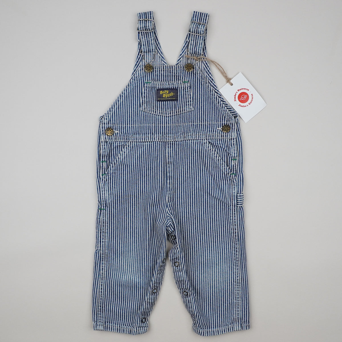 Vintage OshKosh Hickory Stripe Overalls