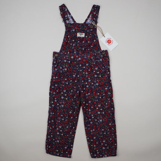 OshKosh Floral Corduroy Overalls